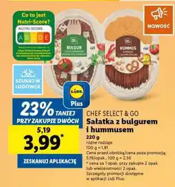 Lidl CHEF SELECT & GO Sałatka z bulgurem i hummusem oferta