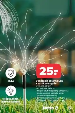 Netto Lampa solarna sztuczne ognie oferta