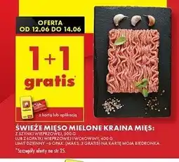 Biedronka Mięso mielone z łopatki wieprzowej i wołowiny Kraina Mięs oferta