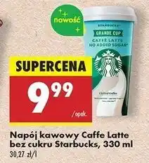 Biedronka Napój caffe latte bez cukru Starbucks oferta