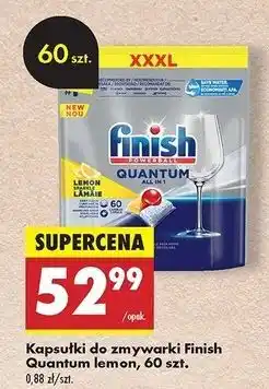 Biedronka Tabletki do zmywarek lemon Finish Quantum oferta