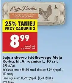 Biedronka Jaja kl .l Moja Kurka oferta