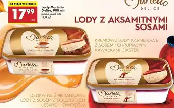 Biedronka Lody delice panna cotta Marletto oferta