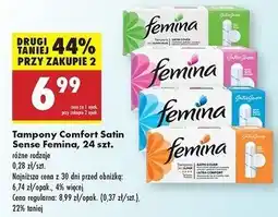 Biedronka Tampony mini Femina Comfort oferta