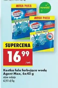 Biedronka Zawieszka do wc eucalyptus Agent Max Active & Colour oferta