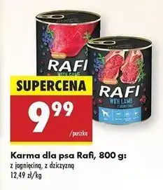 Biedronka Karma dla psa z dziczyzną Rafi oferta