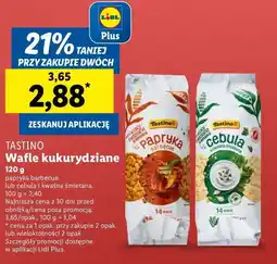 Lidl Wafle kukurydziane papryka Tastino oferta