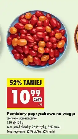 Biedronka Pomidory papryczkowe pomarańczowe oferta
