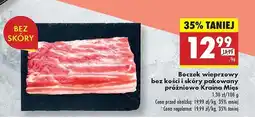 Biedronka Boczek wieprzowy bez kości i skóry Kraina mięs oferta