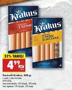 Biedronka Parówki z kurcząt Krakus animex oferta
