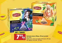 Biedronka Herbata czarna z borówką Lipton oferta
