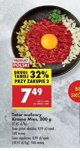 Biedronka Tatar wołowy Kraina mięs oferta