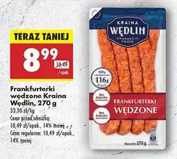 Biedronka Frankfurterki wędzone Kraina wędlin oferta