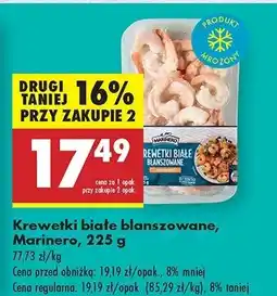 Biedronka Krewetki białe blanszowane Marinero oferta