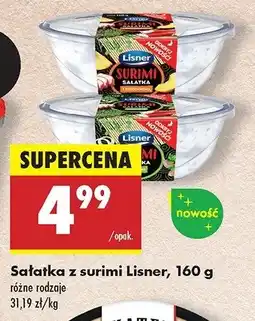 Biedronka Sałatka surimi z ziołami Lisner oferta
