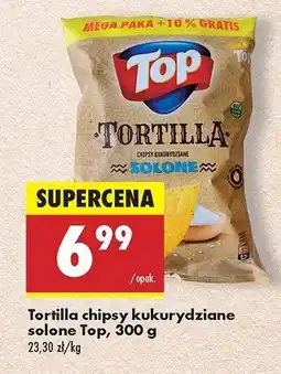 Biedronka Chipsy tortilla solone Top chips Top (biedronka) oferta