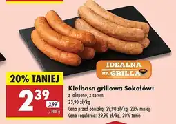 Biedronka Kiełbasa grillowa z serem Sokołów oferta