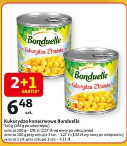 Auchan Kukurydza konserwowa Bonduelle oferta
