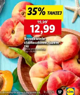 Lidl Brzoskwinie ciasteczkowe oferta