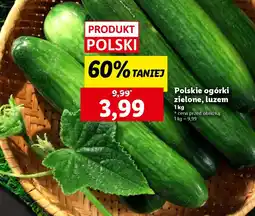 Lidl Polskie ogórki zielone oferta