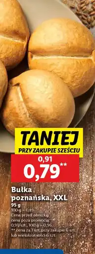 Lidl Bułka poznańska, XXL oferta