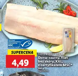 Lidl Targ Rybny Lidla Dorsz czarny, filet bez skóry, XXL oferta