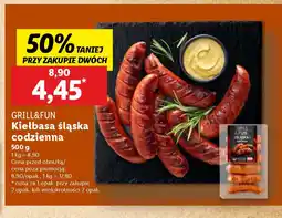 Lidl Kiełbasa śląska codzienna Grill&Fun oferta