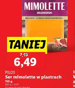 Lidl Ser mimolette w plastrach Pilos oferta