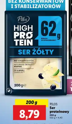 Lidl Ser żółty Pilos High Protein oferta