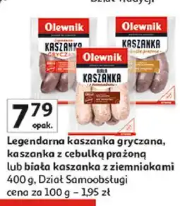 Auchan Kaszanka biała z ziemniakami Olewnik oferta