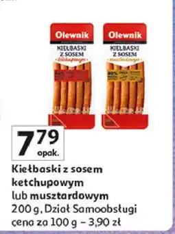 Auchan Kiełbaski z sosem musztardowym Olewnik oferta