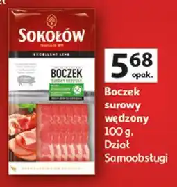 Auchan Boczek surowy wędzony Sokołów oferta