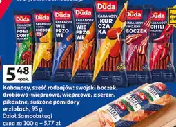 Auchan Kabanosy suszone pomidory w ziołach Silesia Duda oferta
