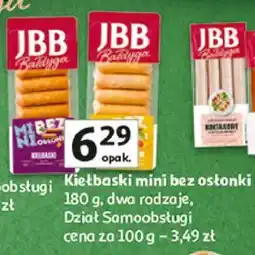 Auchan Kiełbaski drobiowe z filetem mini bez osłonki Jbb Bałdyga oferta