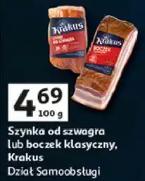 Auchan Boczek klasyczny wędzony Krakus Animex oferta