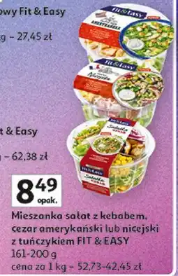 Auchan Sałatka z tuńczykiem Fit & Easy oferta