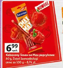 Auchan Kabanosy paprykowe Tarczyński Smak Na Max oferta