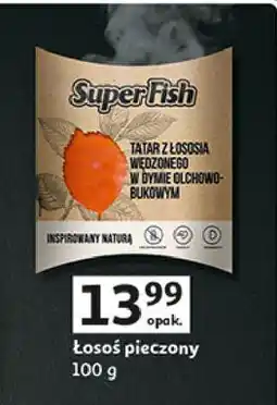 Auchan Tatar z łososia wędzony w dymie bukowo-olchowym Superfish oferta