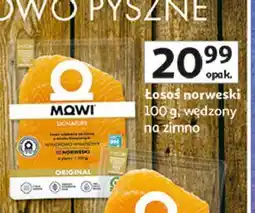 Auchan Łosoś norweski wędzony w plastrach Mowi oferta
