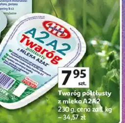 Auchan Twaróg półtłusty z mleka a2a2 Mlekovita oferta