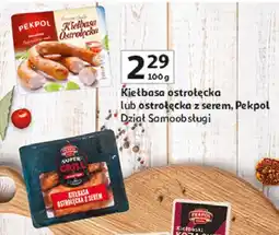 Auchan Kiełbasa ostrołęcka z serem Pekpol oferta