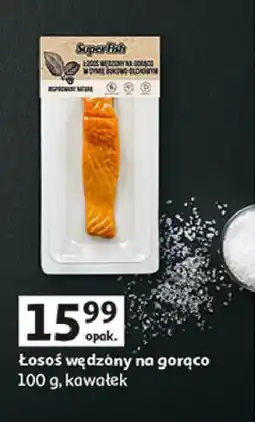 Auchan Łosoś wędzony na gorąco w dymie bukowo-olchowym naturalny Superfish oferta