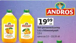 Auchan Sok klementynka Andros oferta