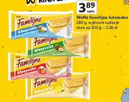 Auchan Wafle kokosowe Jutrzenka Familijne oferta