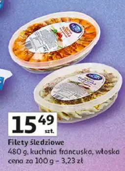 Auchan Filety śledziowe kuchnia włoska Mors Ryby oferta