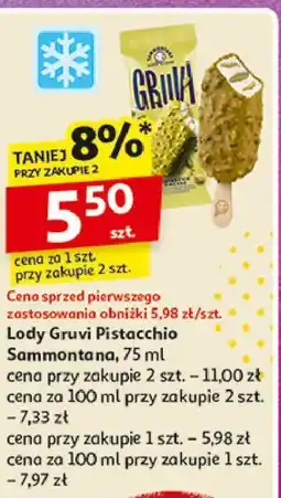 Auchan Lody pistachio Sammontana Gruvi oferta