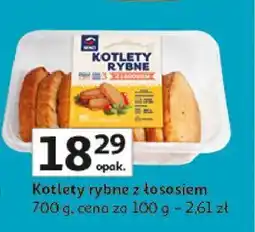 Auchan Kotlety rybne z łososiem Seko oferta