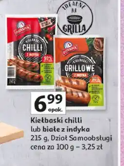 Auchan Kiełbaski białe z indyka Indykpol oferta