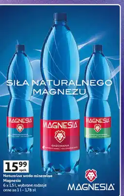 Auchan Woda niegazowana Magnesia oferta