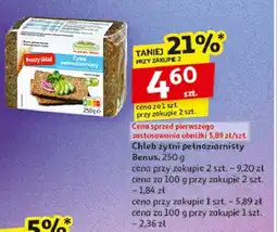 Auchan Chleb żytni pełnoziarnisty Mestemacher oferta